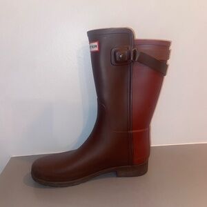 Hunter Mid-calf Two-tone Boots